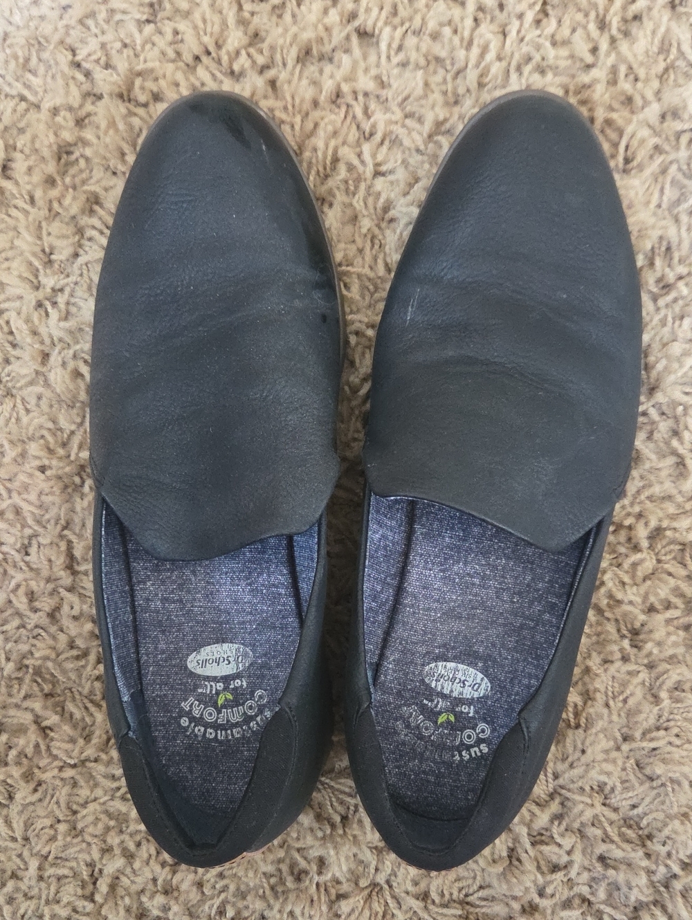 Dr. Scholl's Women's Black Slip-On Comfort Loafers